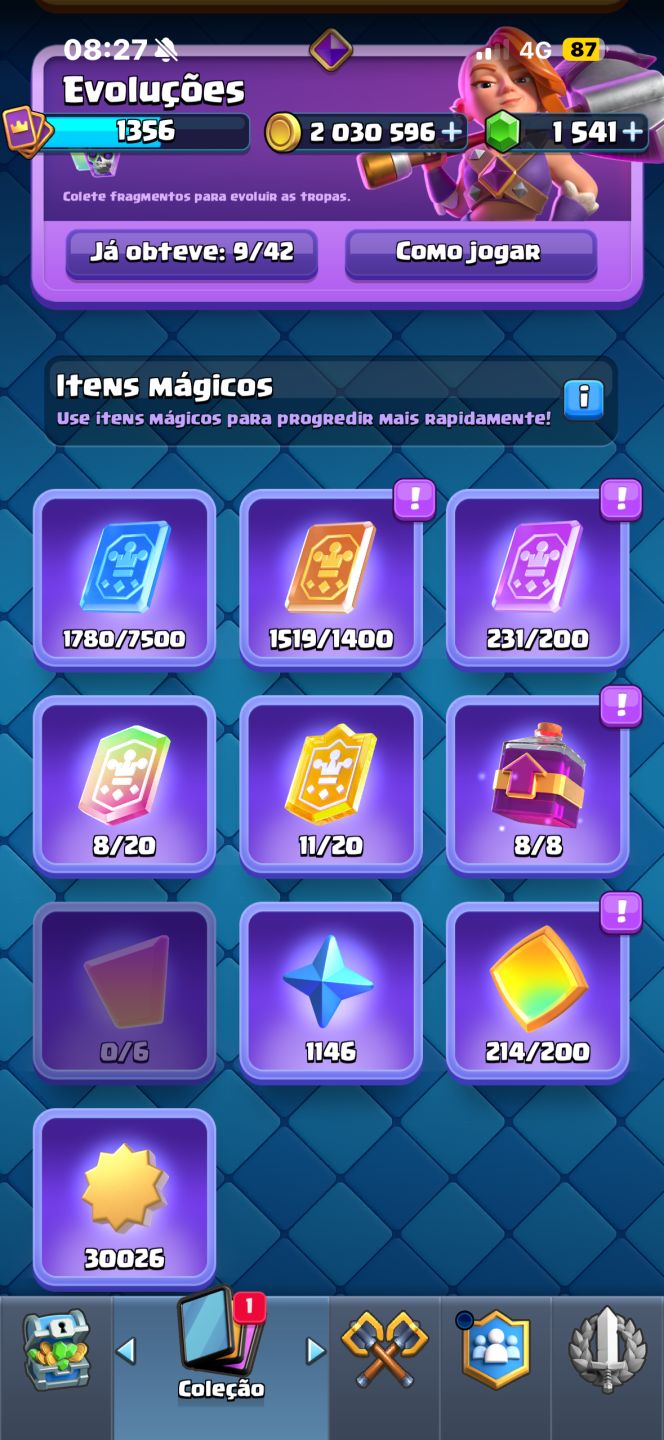 Conta Clash Royale