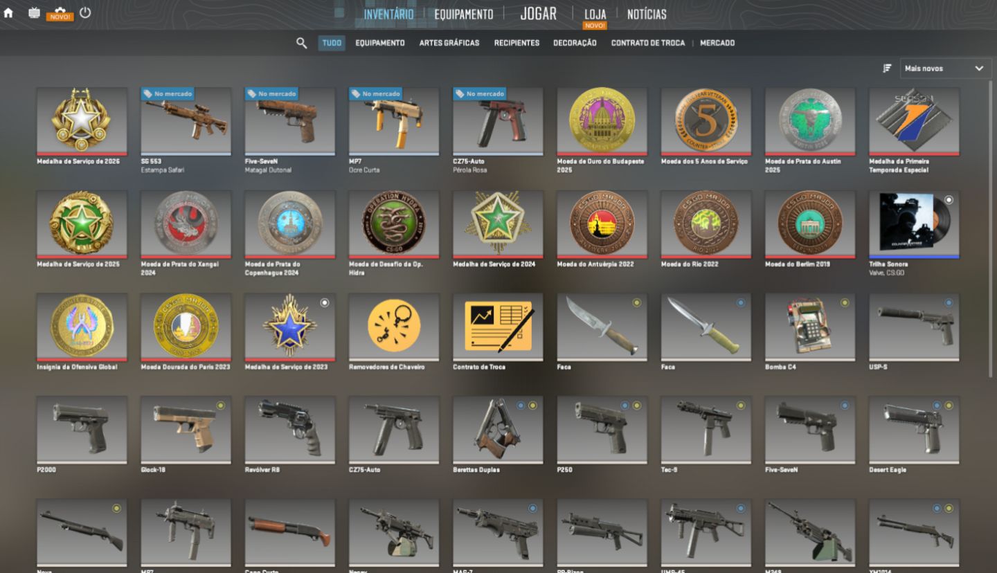 CONTA PRIME PERFEITA PARA MAIN/SMURF 16 MEDALHAS