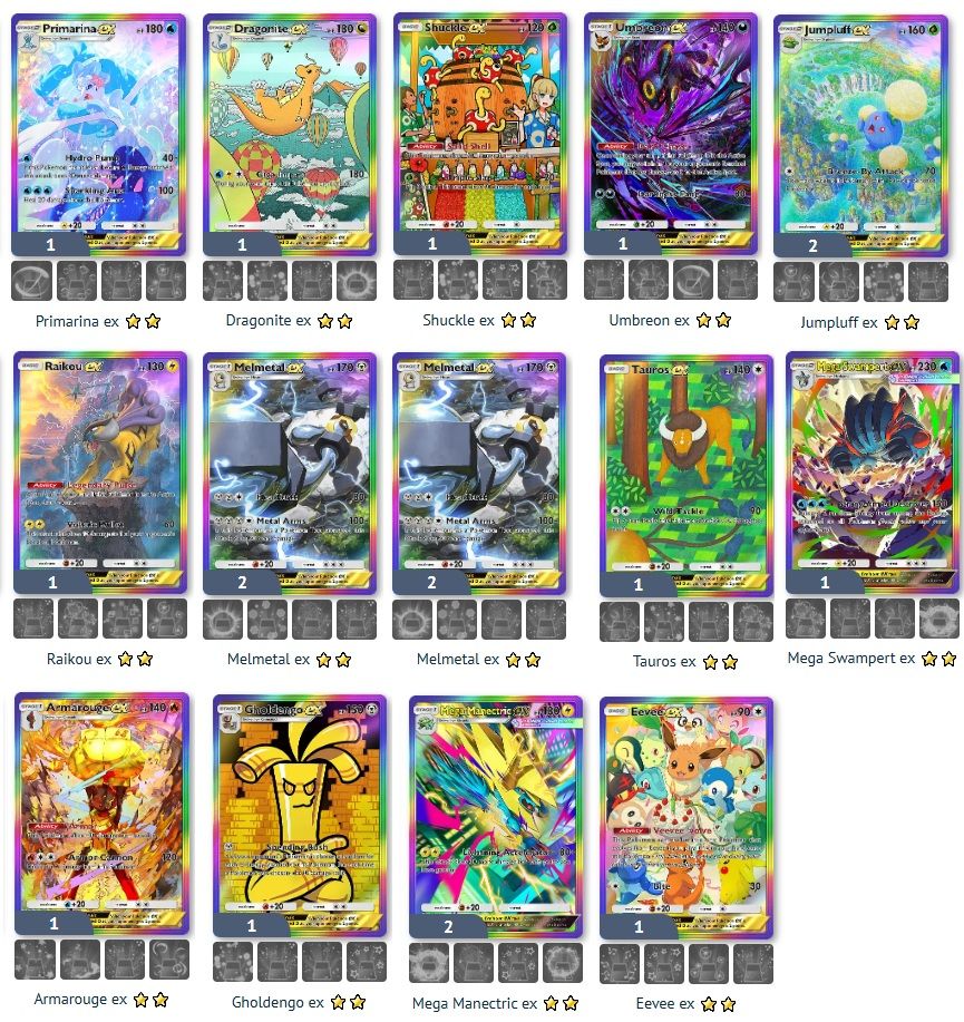 +14000 Cards - 3 Crown Cards, 16 Immersive Cards 58 Shiny Cards, 339 Cards 123