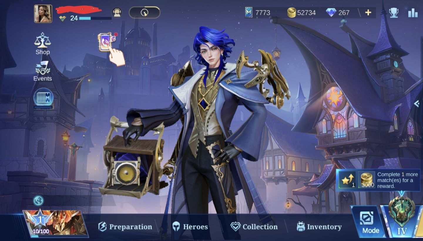 Conta Mobile Legends - Skin Sakura Haruno, Gaara, Seiya