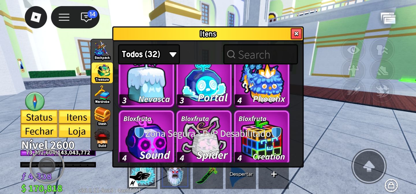 Conta blox fruits Gemada