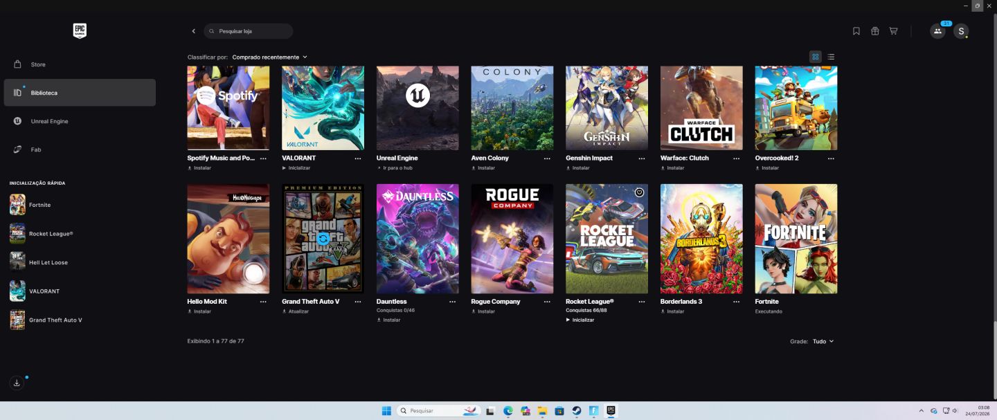 CONTA EPIC GAMES + CONTA FORTNITE RARA + SALVE O MUNDO FUNDADOR+ DIVERSOS JOGOS