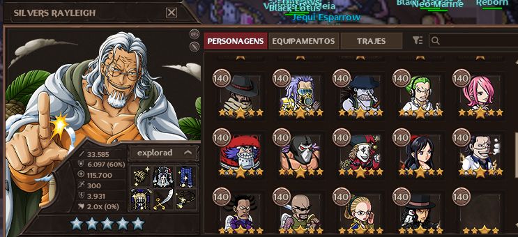 14K DE TRIP/CONTA COM RAYLEIGH E SET DO HAWKINS+16 GLA-GRAND LINE ADVENTURES
