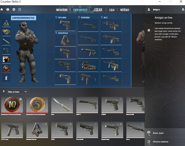 CS2 CONTA + MEDALHAS 10 E 5 ANOS Na Steam 20 Anos