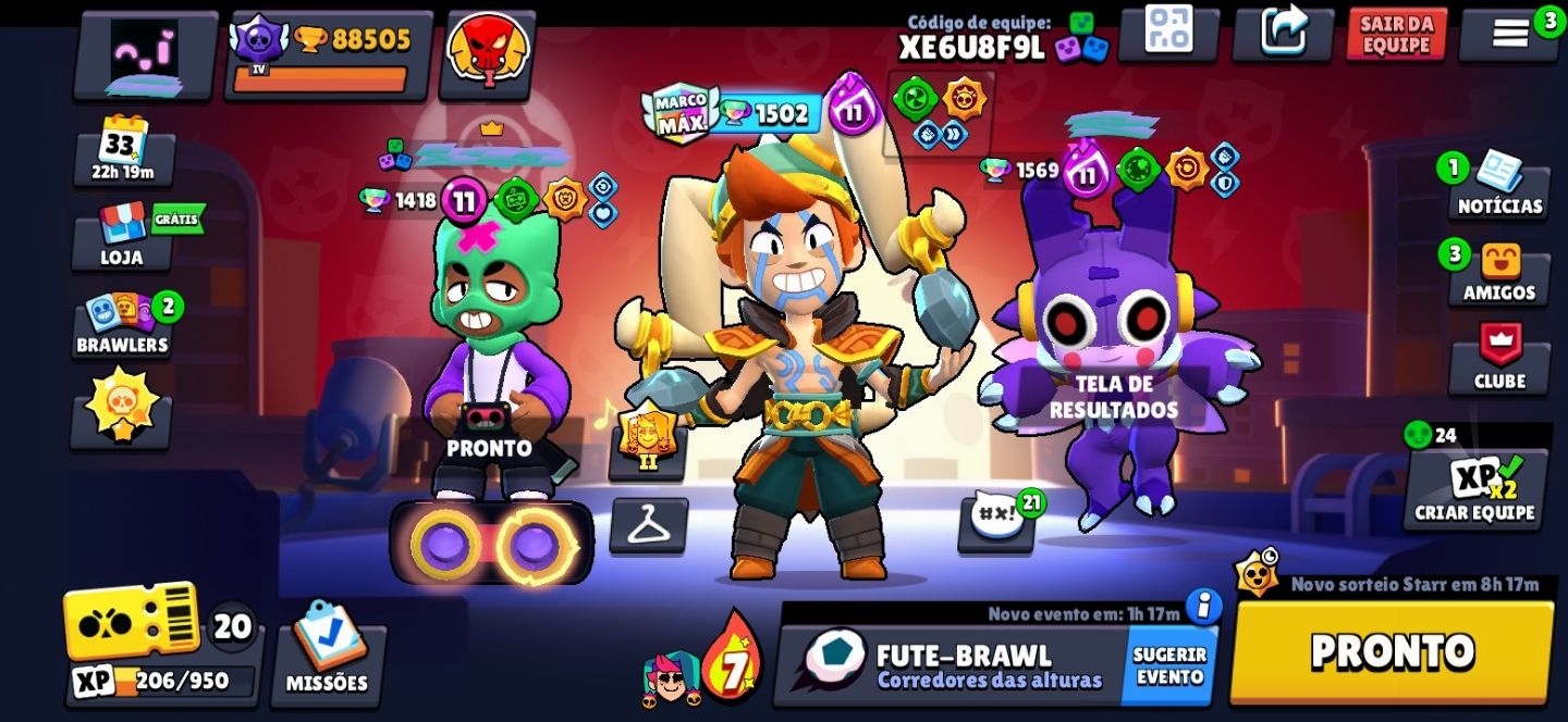 [BRAWL STARS] DUOBOOST, SERVIÇOS DE ELOJOB, RANKEADA, TROFÉUS | UPO CONTA !!