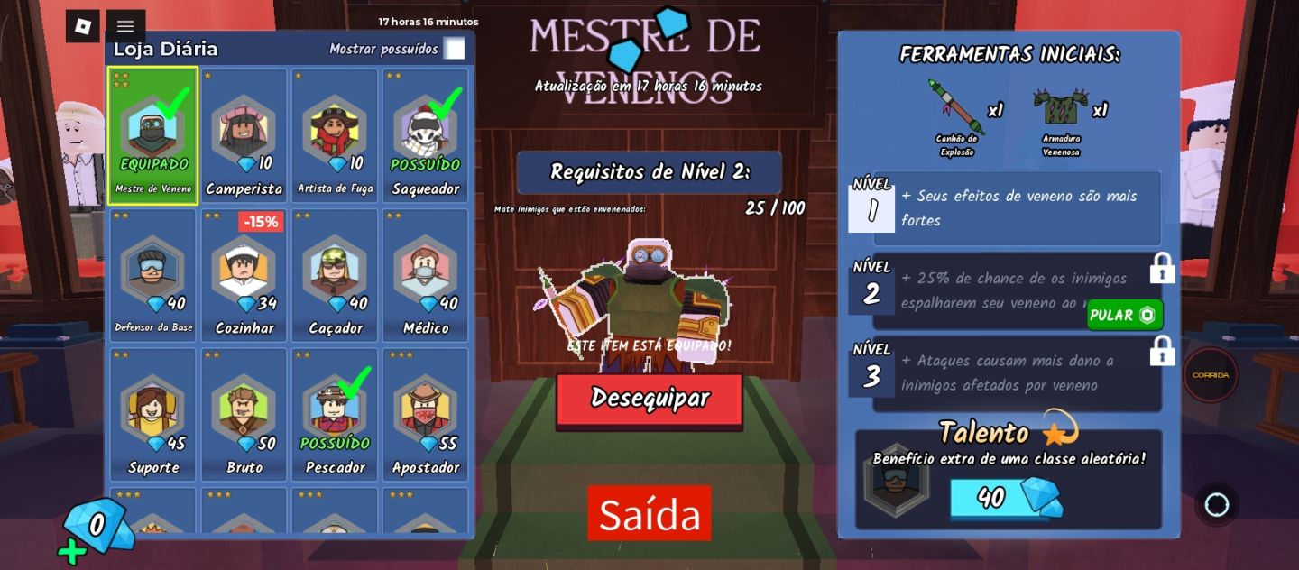 Conta de Roblox tem muitas skin de robux