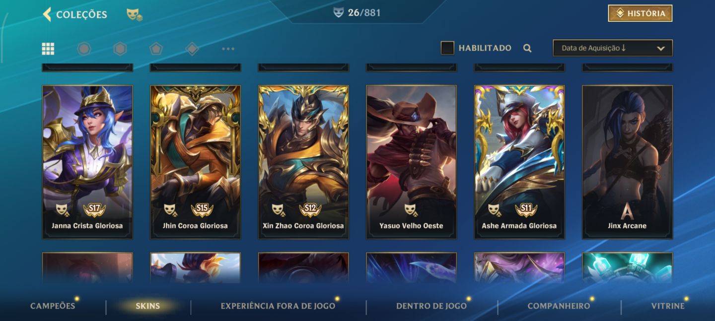 Conta Wild Rift Grão Mestre