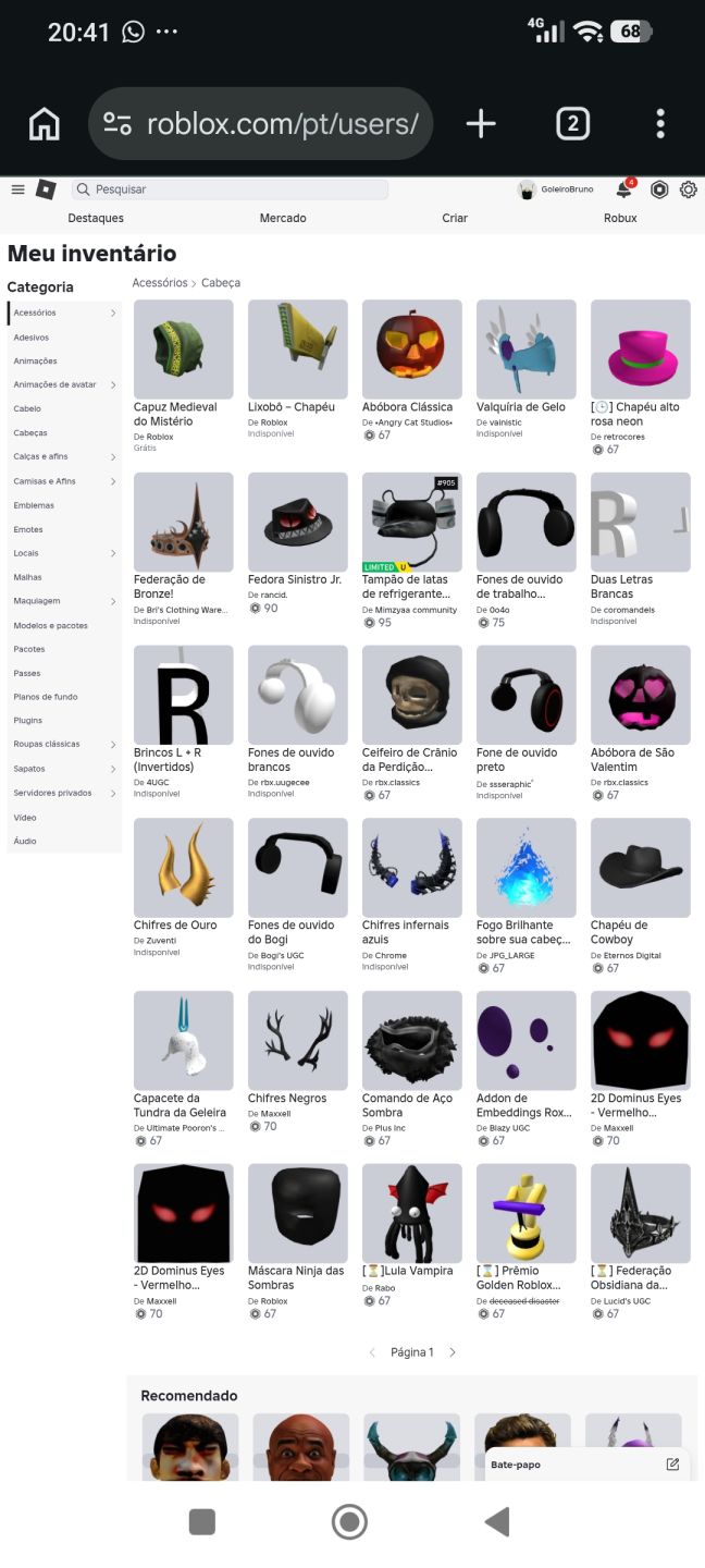Conta roblox 2020 11k Gastos mais GoldLika: Battle e varios Off Sales
