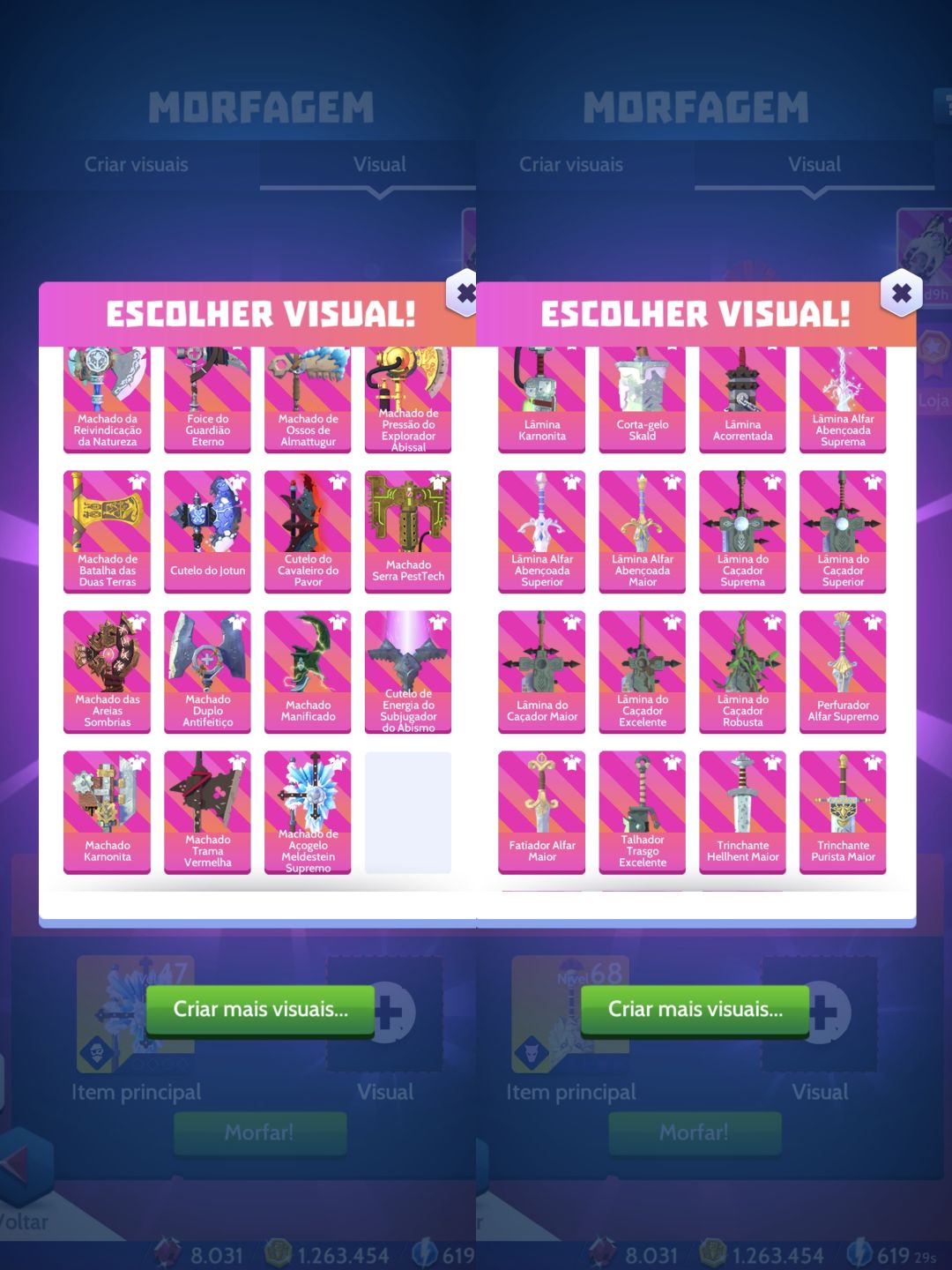 Conta knighthood Full mago