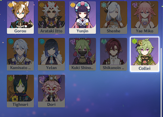 Conta com Yoimiya e arma assinatura + 2 t5 e o xingqiu