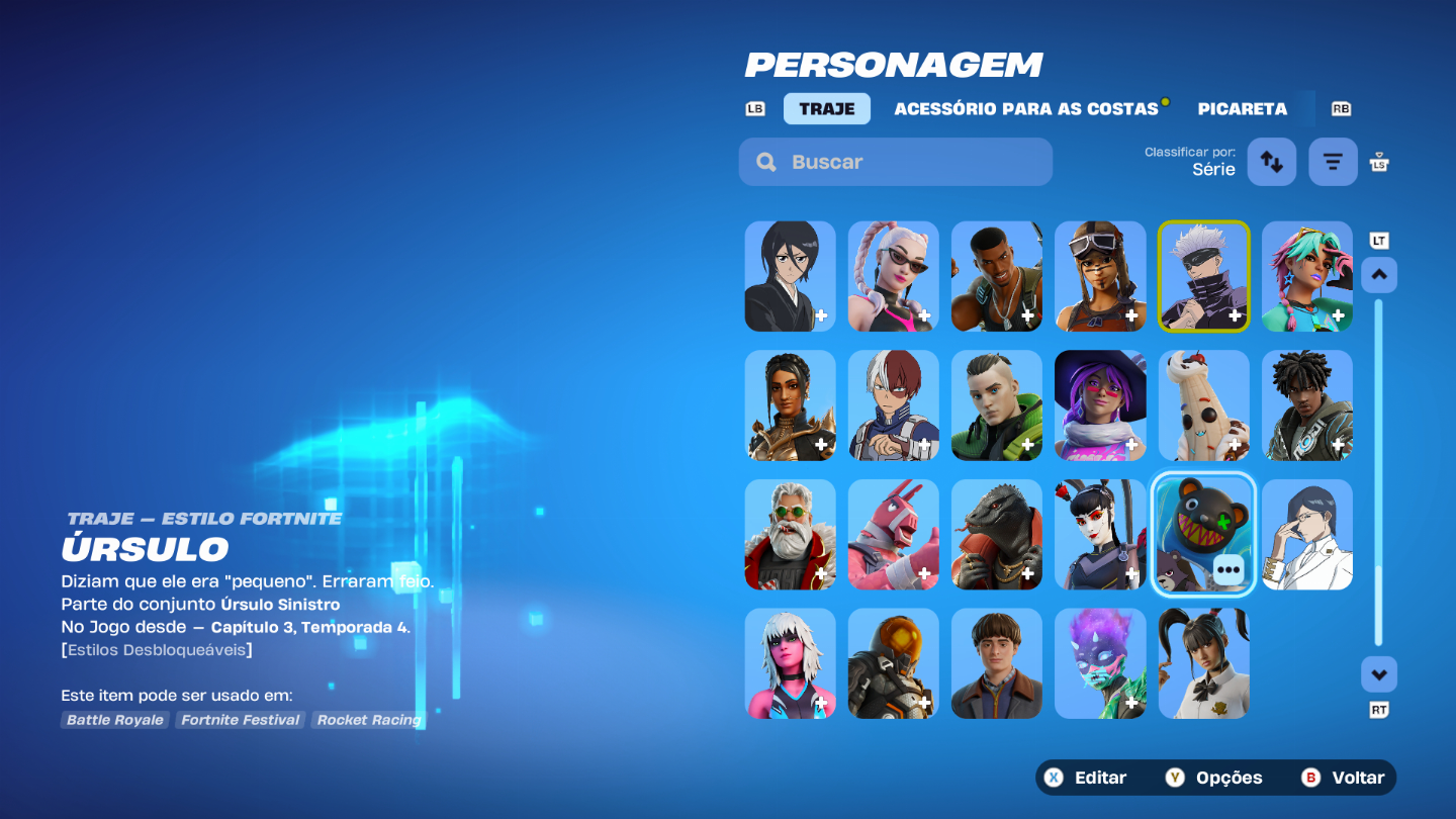 Conta fortnite com 137 skins