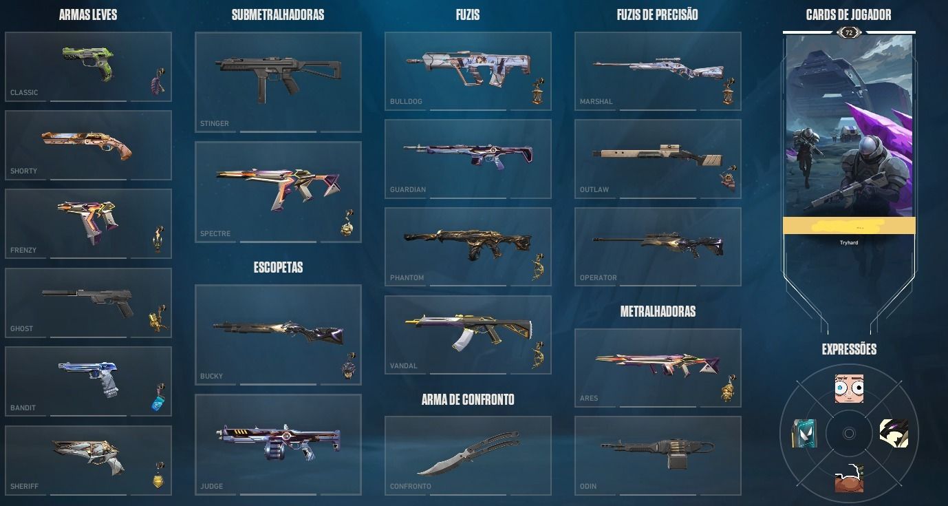 MELHOR PREÇO - CONTA VALORANT OURO 3 & SKINS CARAS - [Envio Rápido]