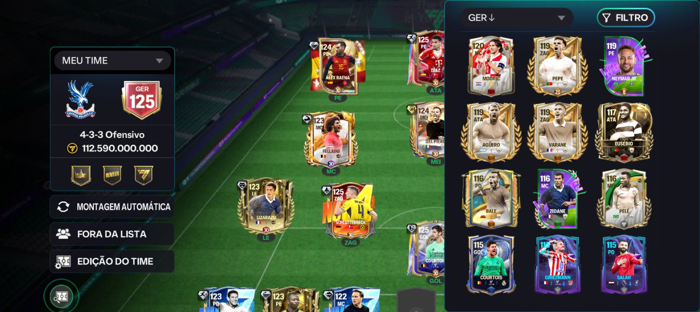 Conta de FC mobile 26 ideal para subir de divisão (Olhem a legenda)
