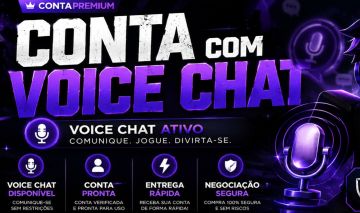 CONTA COM VOICE CHAT ATIVO