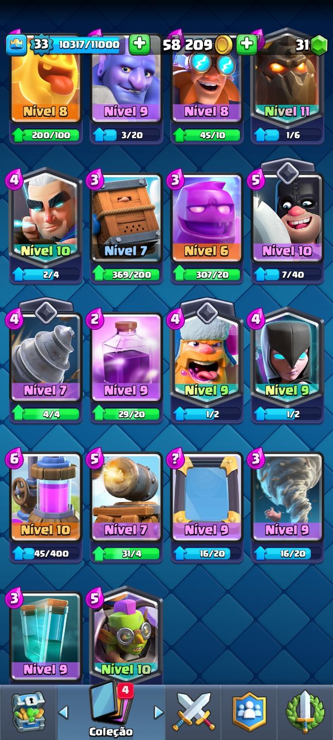 Conta de Clash Royale 9 anos