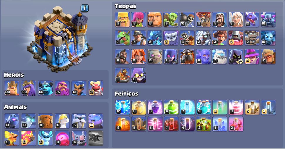 Clash Of Clans Cv 18 - Muito Bem Encaminhado - Muitas Skins Lsh
