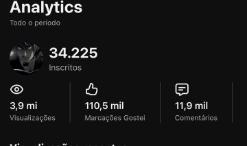 Conta youtuber bem enagajada com 34K subs pra quem quer ganhar dinheiro