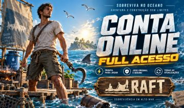 CONTA STEAM RAFT ONLINE (SOMENTE SUA)