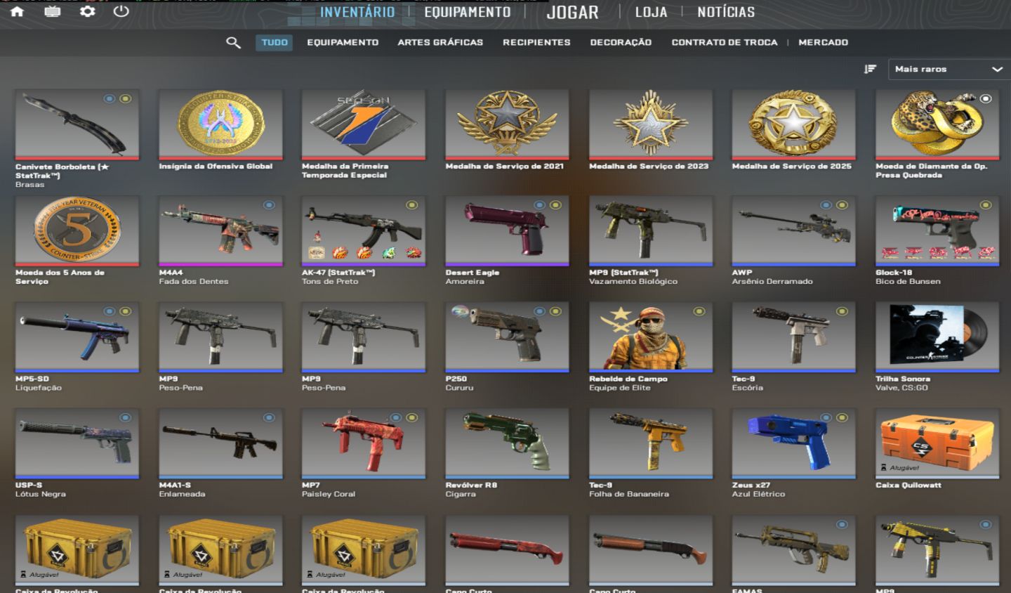 Conta Steam Principal CS2 | Lvl 20GC | 9 Faceit | Butterfly