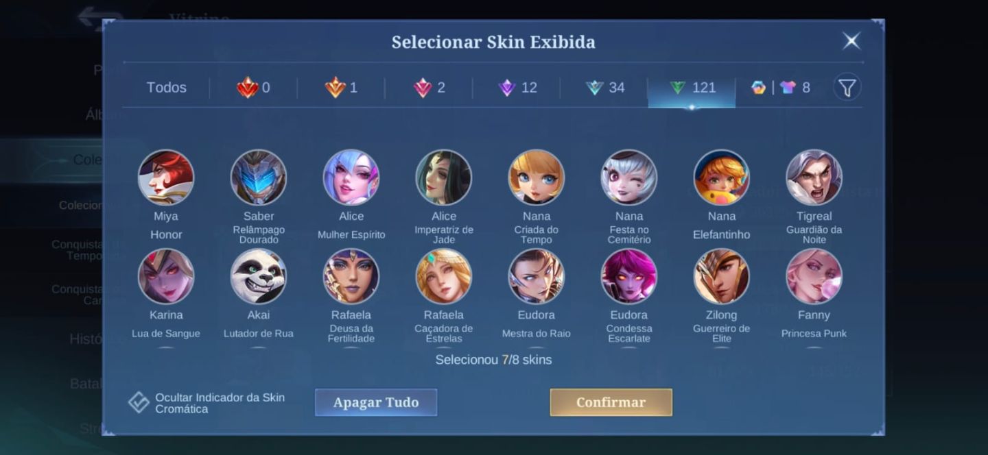 CONTA MOBILE LEGENDS À VENDA para plays Magos e suporte! main aqui e a pharsa
