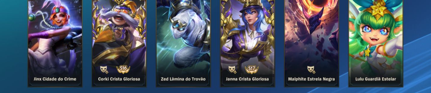 CONTA Wild rift- grão mestre todos os campeões e 110 skins lendárias