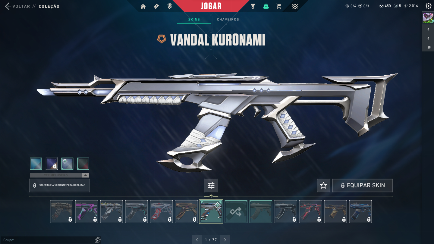VANDAL KURONAMI + FACA KARAMBIT RGX