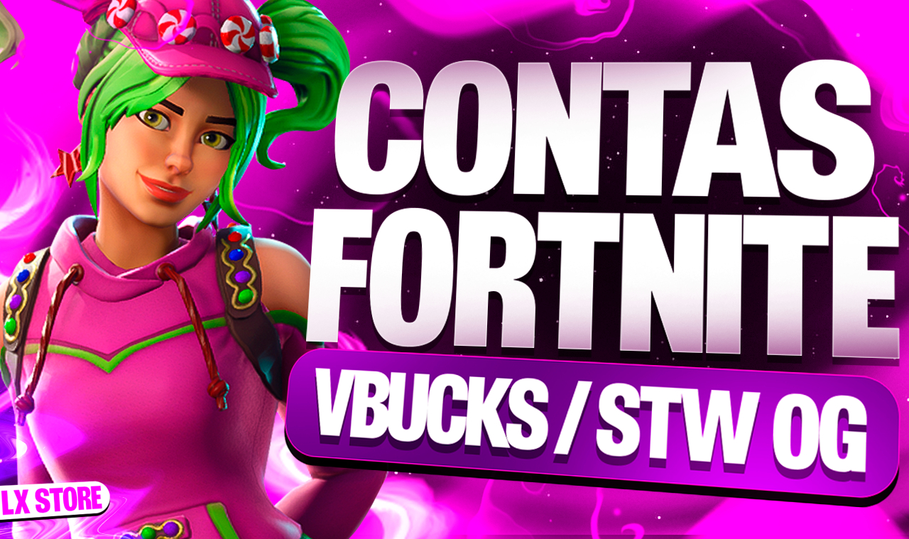 CONTA FORTNITE VBUCKS, STW OG E MUITAS SKINS