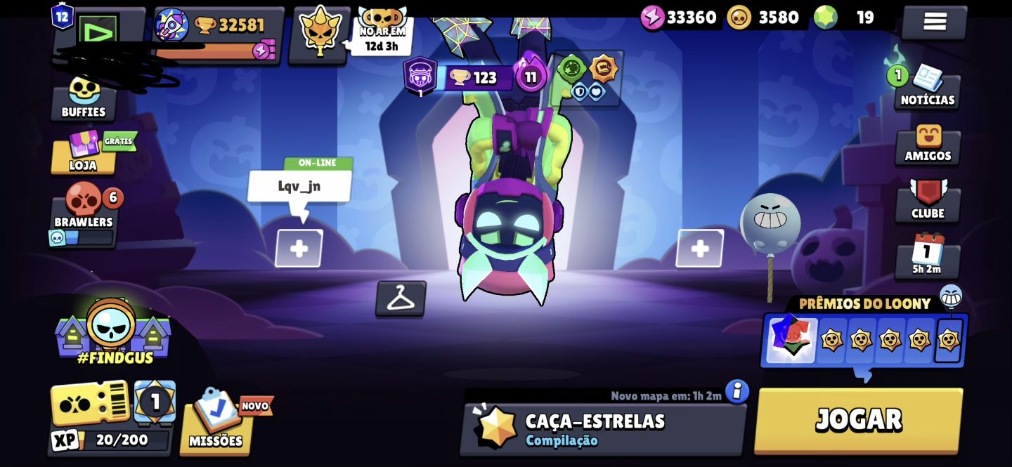 Conta Brawl Stars CONTA 2019 SKINS RARAS PRINCIPAL DYNAMIKE FLAMENGO NÃO VOLTA