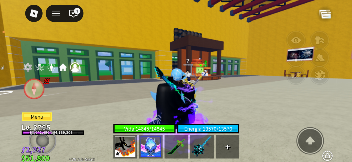 Conta de blox fruit quase level max