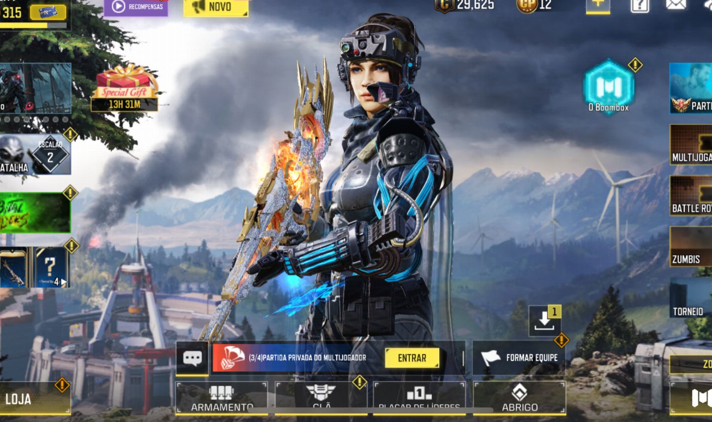 Conta cod com 4 míticas entre outros personagens