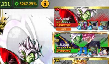 Conta top de db legends com equipe +4k% e +5k%