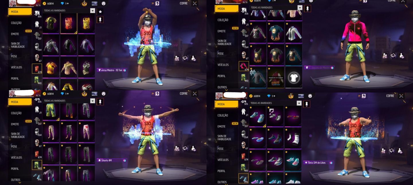 CONTA FREE FIRE PRIME 7 LEVEL 76 QUASE 9 ANOS