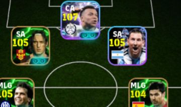 CONTA EFOOTBALL 3244 - 23 CARTAS 101 A 107