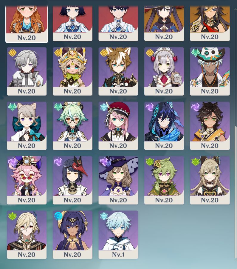 Conta genshin Columbina c1 +aloy