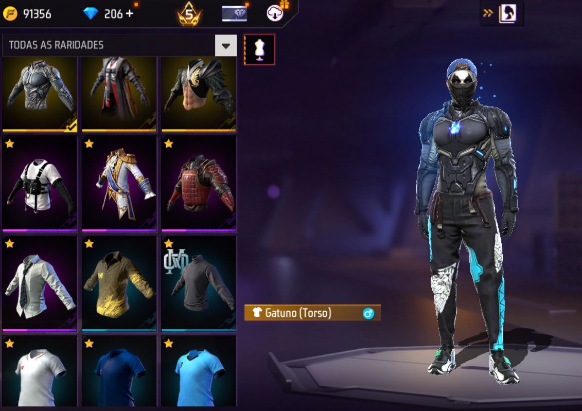 Conta free fire gemada com barbinha, punho, bandeirao, evolutiva 7 anos de idade