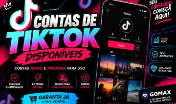 CONTAS TIKTOK NOVAS E AQUECIDAS | IP BR | VÁRIOS NICHOS