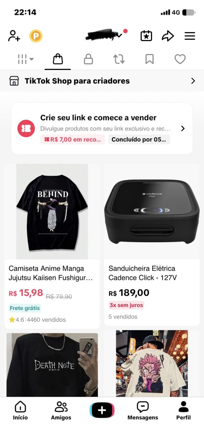 Conta muito boa de TikTok