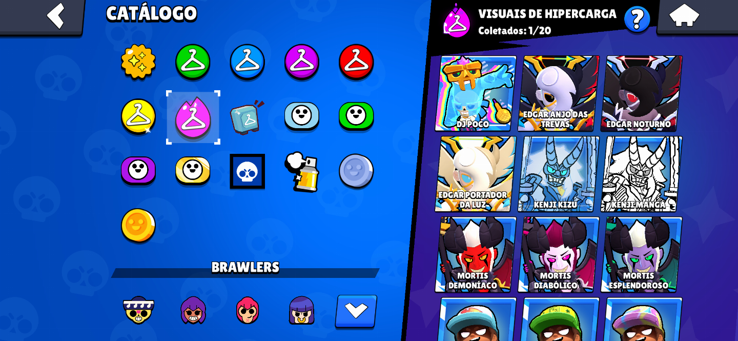 CONTA BRAWL STARS COM MUITOS BRAWLERS, SKINS, GEMAS, MOEDAS E BLINGS