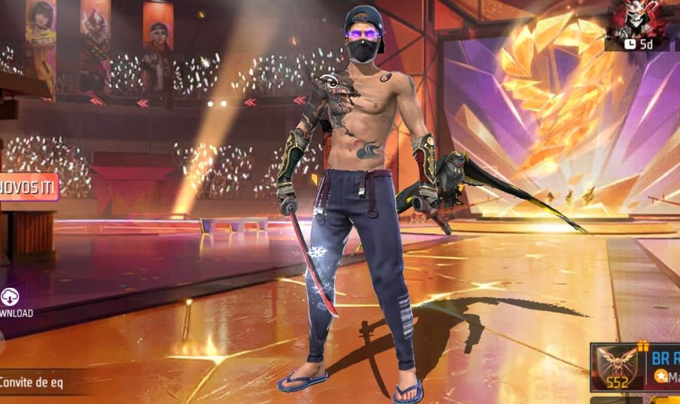 Conta de Free fire gemada