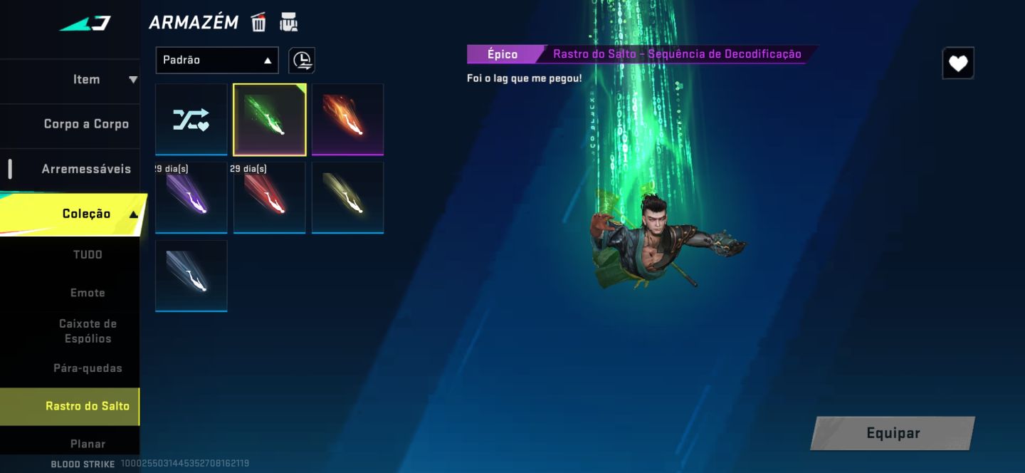 Conta blood strike pra rápido