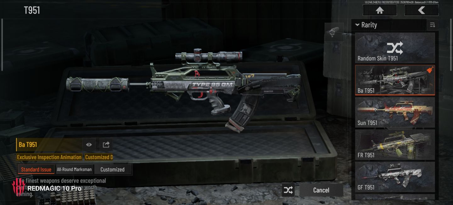CONTA ARENA BREAKOUT MOBILE COM SKINS DE PERSONAGEM, ARMAS, T7 ETC