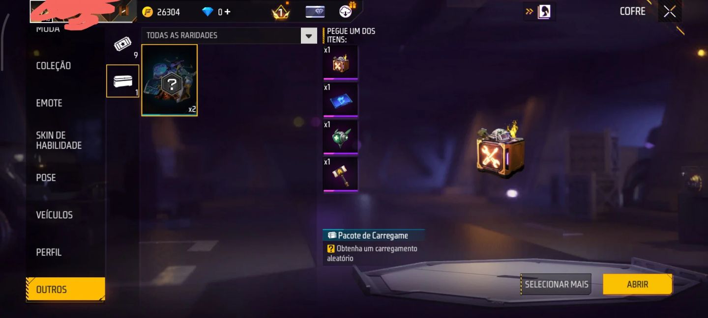 Conta com conjunto desejo sombrio e punho fênix