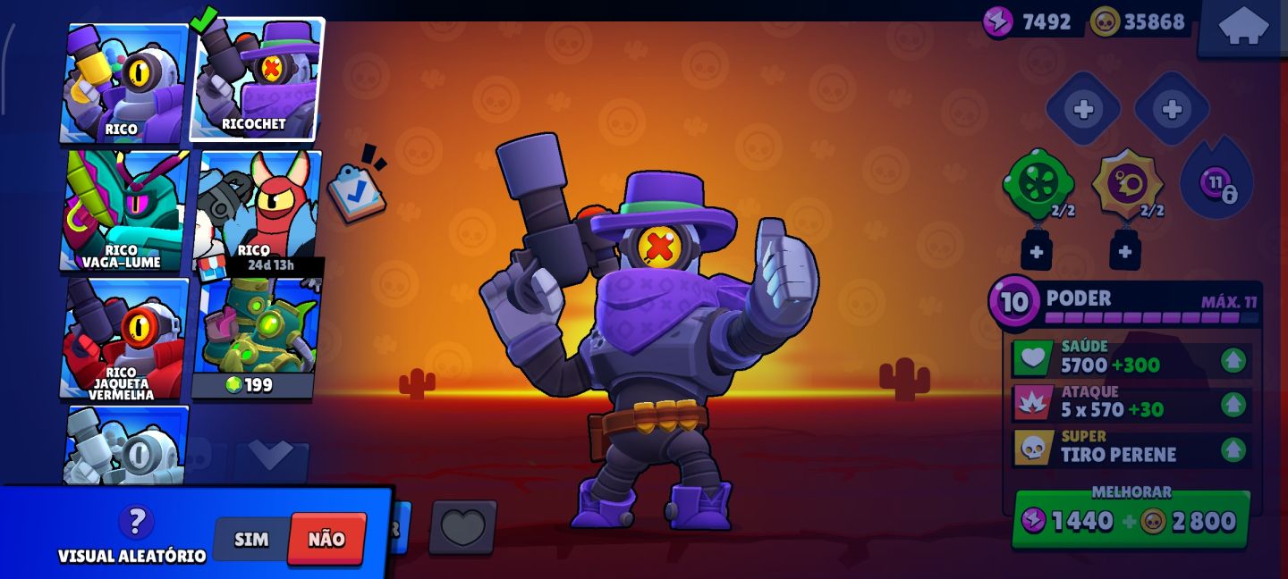 Conta Brawl Stars de 2019 | 106/107 Brawlers | Valor Negociável