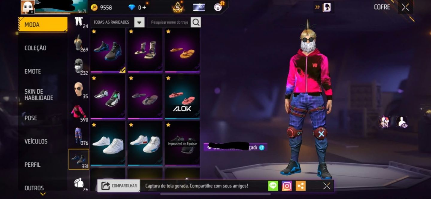 CONTA RARA DE FREE FIRE COM MAIS DE 10.247 CURTIDAS NO PERFIL!
