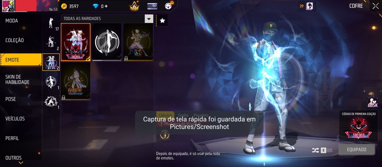 CONTA FREE FIRE 8 ANOS + ID DE 8 DÍGITOS!