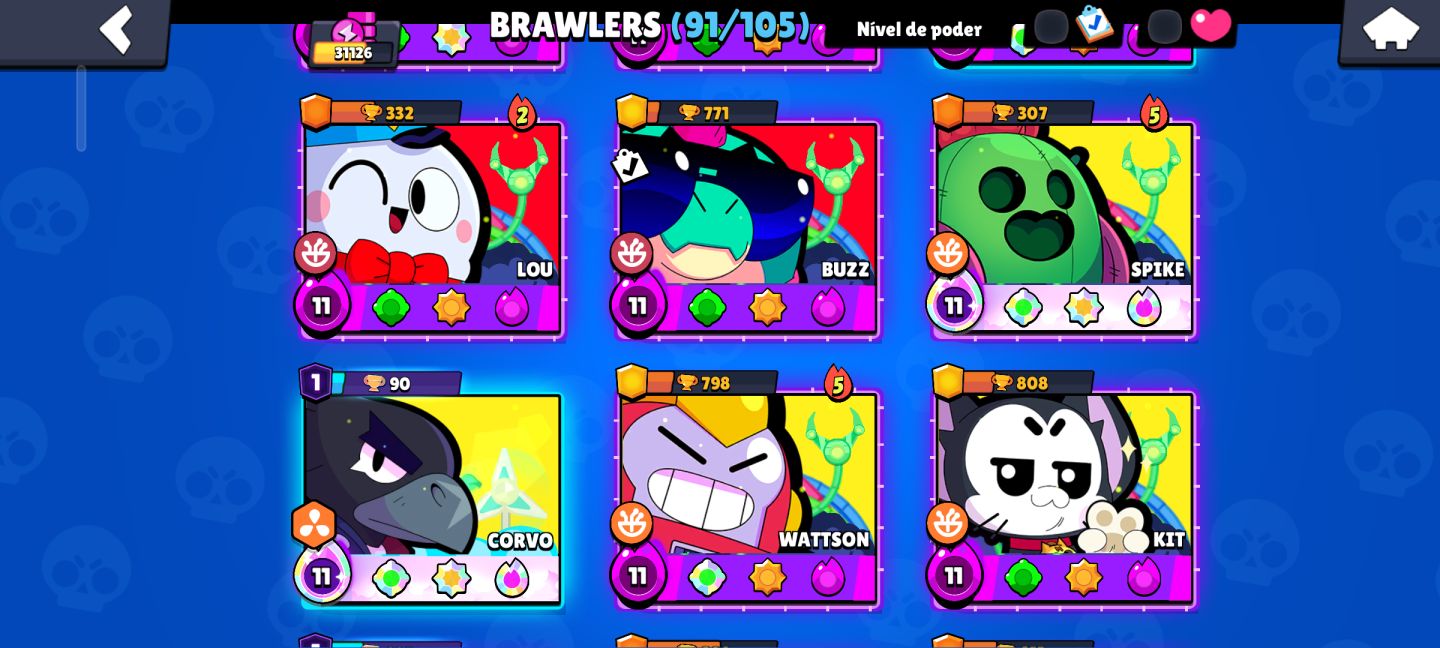[Megaaaaa conta de BS] Continha super braba de Brawl Stars!!
