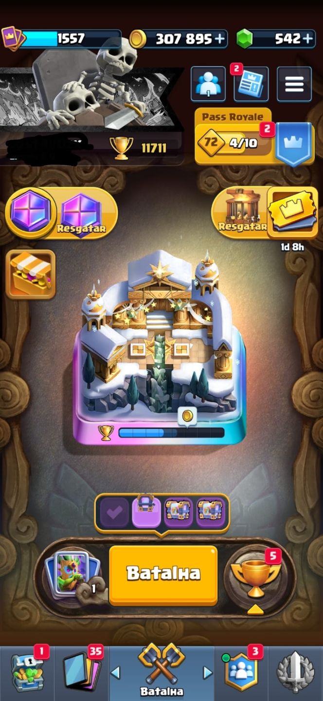 CONTA CLASH ROYALE 11K500 TROFÉUS