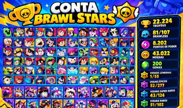 CONTA BRAWL STARS À VENDA ÓTIMO CUSTO-BENEFÍCIO! (Preço negociável)