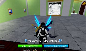 Conta blox fruits muito boa, com bunda perm, yoru, gamapess, cdk, kitsune e tige