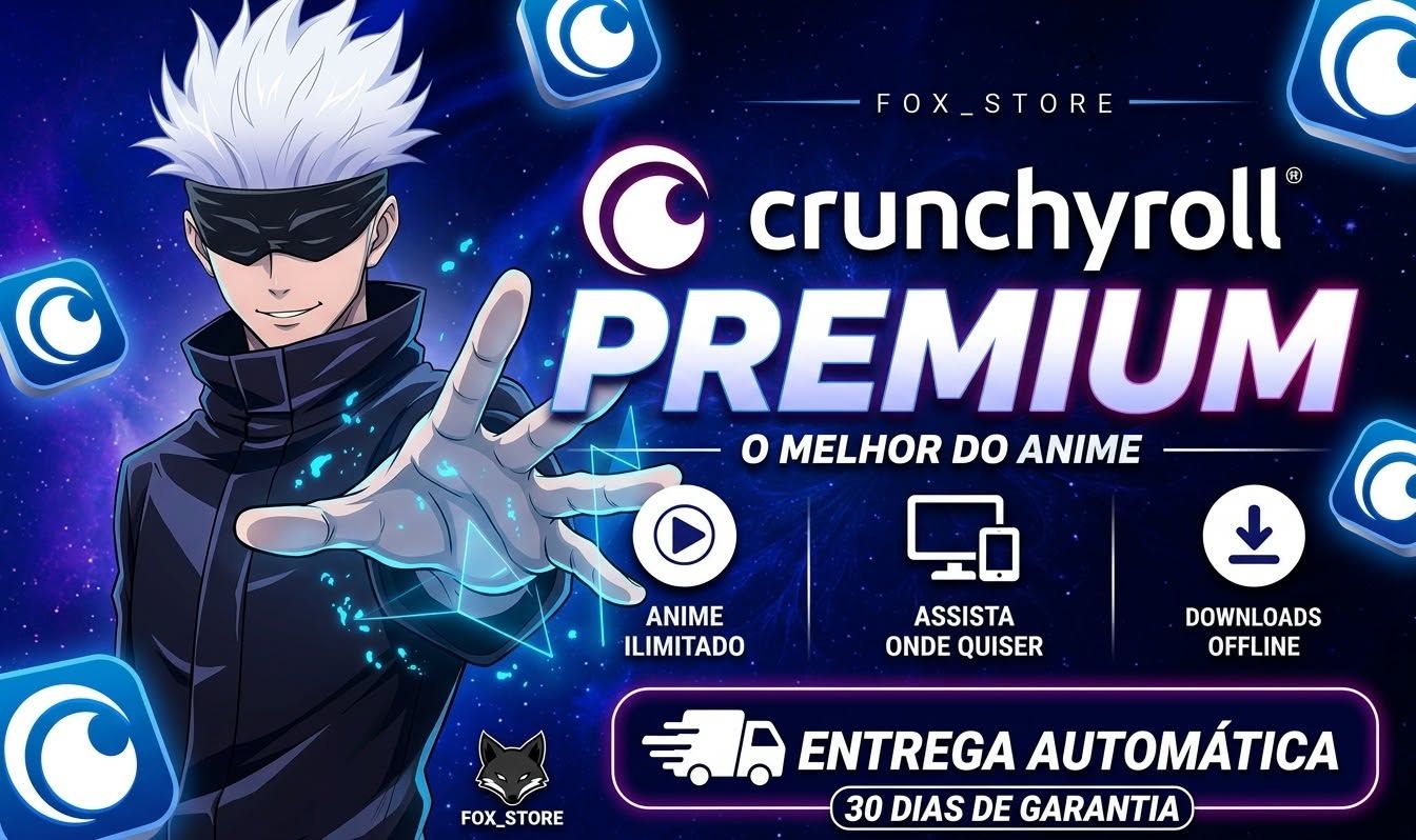 CRUNCHYROLL MEGA FAN + BRINDE